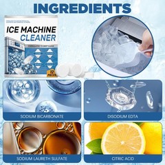 Ice Machine Cleaner Maker Descaler – 24 Clean Tablets for Ice Makers – Bulk 1…