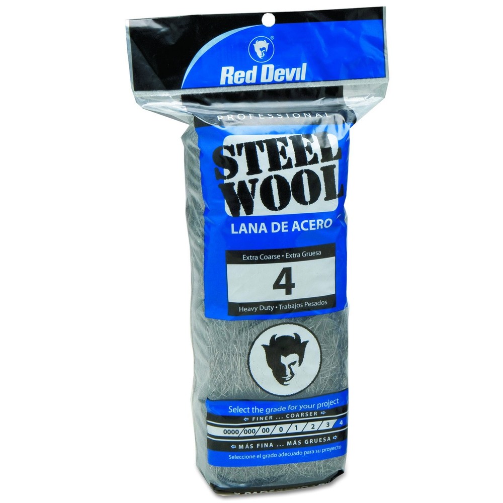 Red Devil Extra Coarse Steel Wool Pads For Heavy Duty Cleaning And Paint Removal