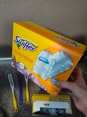 Swiffer Dusters 1 box sealed Lavendar 18 ct, 1 box opened regular 26 + 3 Handles