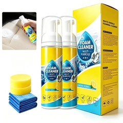 4 in 1 Multi Enzyme Foam Cleaner All Purpose No Rinse Spray Car Kitchen 2 Pcs