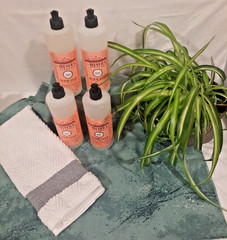 4X BRAND NEW MRS. MEYER’S CLEAN DAY ROSE SCENTED LIQUID DISH SOAP 16 OZ BOTTLES