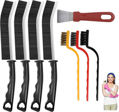 8Pcs Crevice Cleaning Brushes for Household Use, Grout Cleaner Brush, Hard Brist