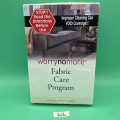 Worry No More Fabric Care Program Clean Fresh Uphostery Cloth New Sealed