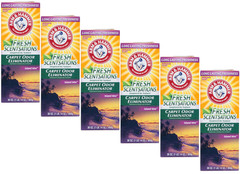 6 Arm & Hammer Fresh Scentsations Carpet Odor Eliminator Island Mist 30 oz Each