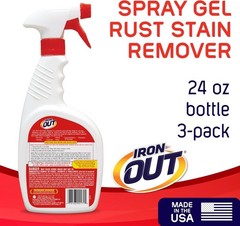 Rust Stain Remover Spray Gel – 3-Pack for Effortless Cleaning, 72 Oz Total