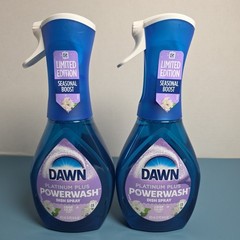 2 Dawn Powerwash Spray, Dish Soap, Dishwashing Liquid, Crisp Lilac Seasonal