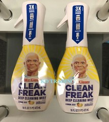 (2-pack) Mr. Clean Freak Multi Surface Deep Cleaning Mist Lemon Zest 16oz Spray