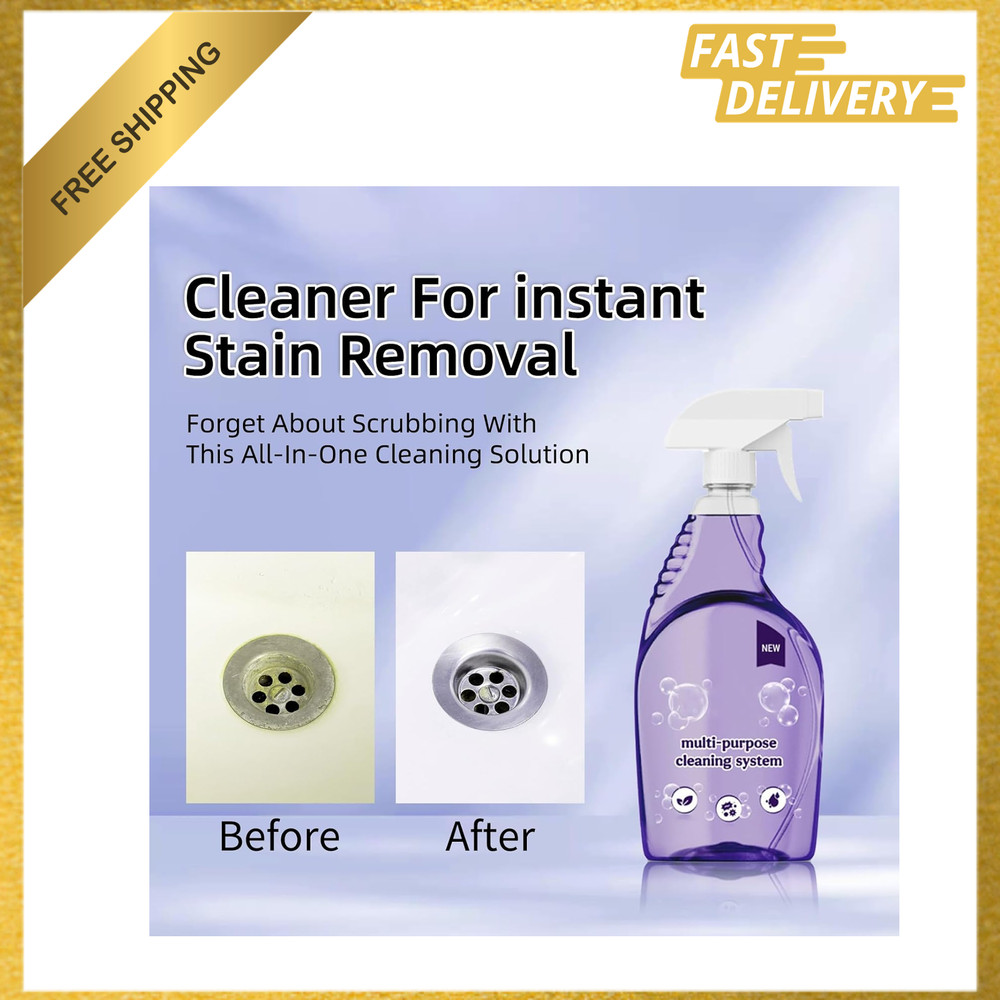 Multi Purpose Cleaner Spray Bottle and 18 Cleaning Tablets Kitchen Oven Floor