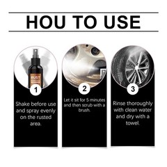 1X Rust Remover Spray, Rust Remover for Metal, Multi-Surface Car Scratch Remover