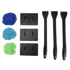 3PC Window Windshield Cleaning Tool Microfiber Car Wiper Cleaner Glass Brush USA