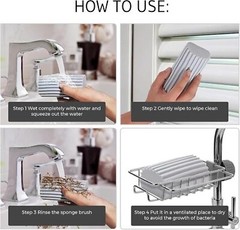 4-Pack Damp Duster Sponge, Clean Everywhere Easily- Clean Blinds, Baseboards, Wa