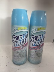 Scrub Free Shower Cleaner Foaming Action Mildew Soap Scum 12oz 2 Pack