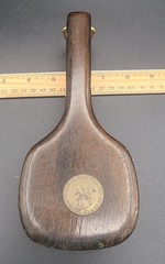 Vintage Swank West Germany Wooden Clothes Brush Julius Caesar Coin Accent 8″