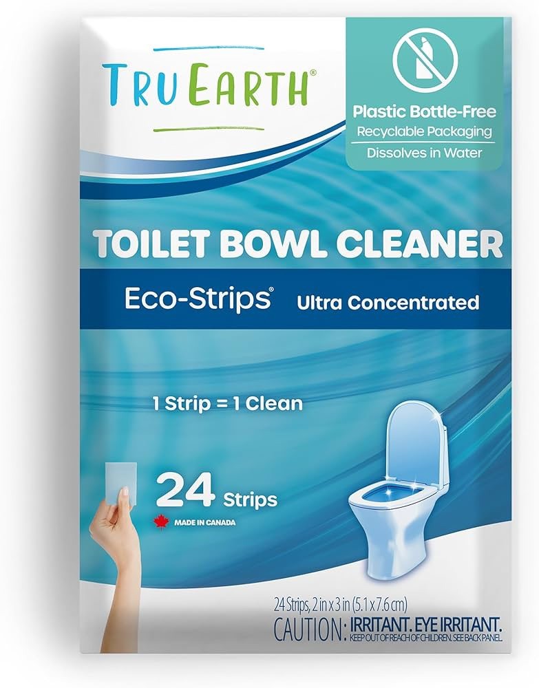 Tru Earth Toilet Bowl Cleaner Eco-Strips | Plastic Jug-Free Septic-Safe Clean