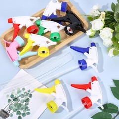 24 PCS Spray Bottle Nozzle 6 Colors Plastic Trigger Spray Tops Replacement