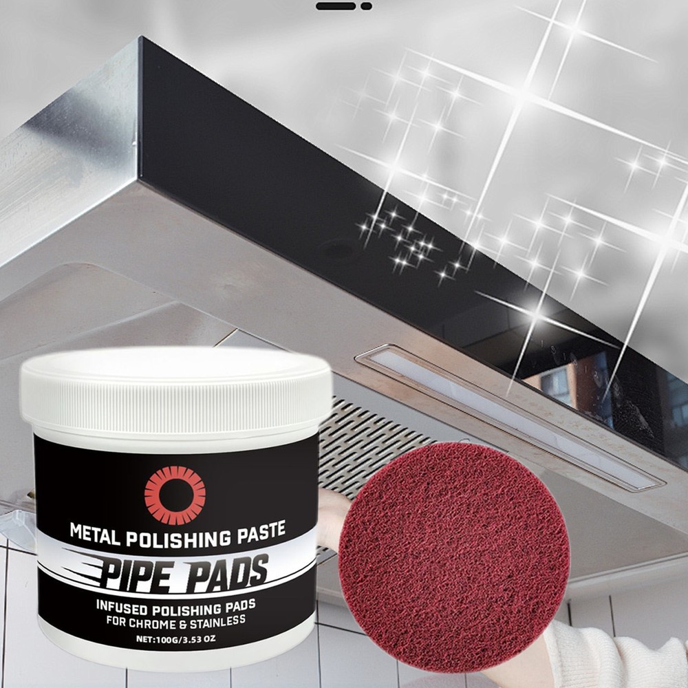 Metal Polish Paste Scratch Remover Pipe Polishing Pads Protectant~