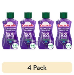 4 Pack Rinse Aid Clean & Dry Booster 8.45oz Dishwasher Spot Free