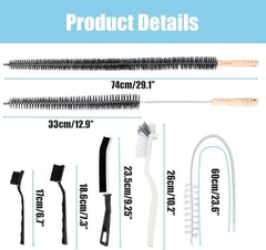 Washing Machine Cleaning Brush,Dryer Vent Cleaner Kit,Crevice Brush for Bathroom