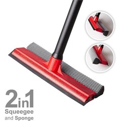 Car Window Squeegee Windshield Cleaner W/ Scrubber Compact Lightweight Design US