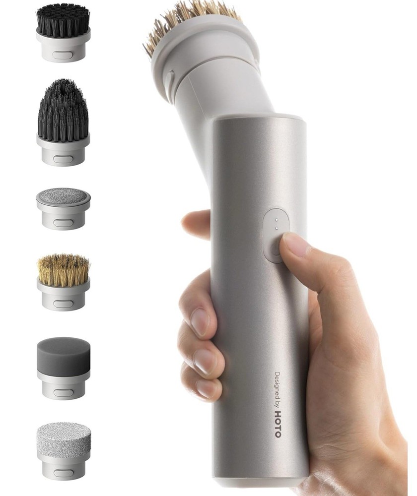 Huto Electric Kitchen Scrubber 9 Heads for Kitchen, Sink, Bathroom, Shower, Tile