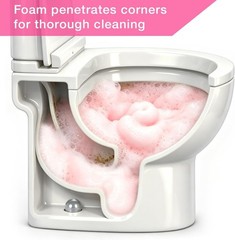 Thick Clinging Foam Toilet Cleaner – Effortless Stain & Odor Removal (15 Fl Oz)