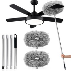 Ceiling Fan Cleaner Duster with Extension Pole, 12 to 51 Inch Duster Length, …