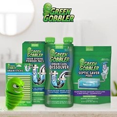 Green Gobbler Septic Tank Treatment Packets | 6 Month Septic Tank Supply |