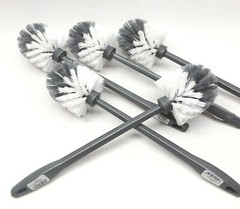 (5) Scrubble B210 Bowl Brush 14″ Long White/Gray Polypropylene Bristles