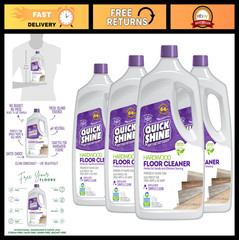 Hardwood Floor Cleaner 64oz 4Pk | Streak-Free, No Rinse | Removes Dirt & Scuffs