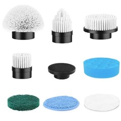 (Work with SD-CTB01 Only) Electric Spin Scrubber Replacement Brush Heads, 8 P…