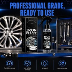 120ml Iron Eraser Rust Remover Spray, Car Wheel Paint Brake Dust Fast Cleaner
