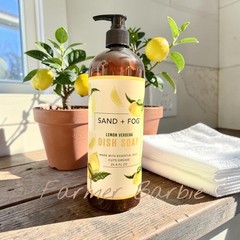 Sand + Fog Dish Soap Lemon Verbena 25.4 fl Oz. Pump Bottle, New