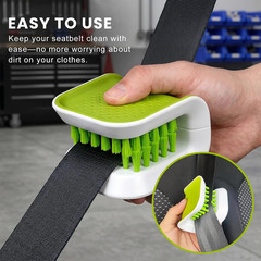 2 PCS Car Seat Belt Cleaning Brush, U-Shaped Auto Safety Belt Detailing Brush