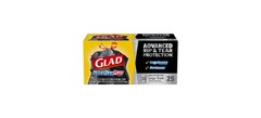 GLAD 70359 Trash Bags ForceFlex Plus 30 gal Drawstring 25 pk 0.9 mil Black