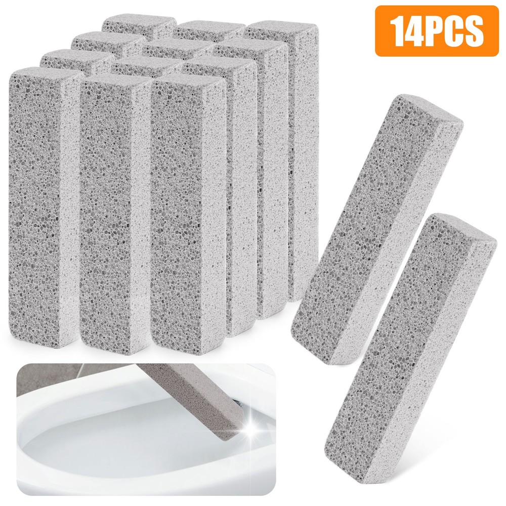 14PCS Pumice Cleaning Stick Kit Foamed Glass Scouring Stone for Kitchen Bathroom