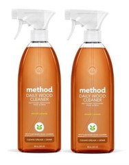 2 ~ Method Almond Scent Wood Cleaner Liquid 28 oz Plant Based Cruelty Free New