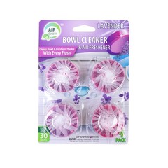 Toilet Bowl Cleaner Tablets 4 Pack Lavander Scent, Slow Releasing Toilet Tank…