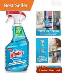 23 Oz Glass Cleaner with Trigger Spray – Safe, Effective, and Recycled Packaging