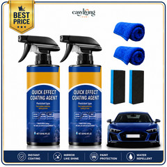 Quick Effect Car Coating Spray 2 Pack, Waterless Wash Polish, Paint Protection