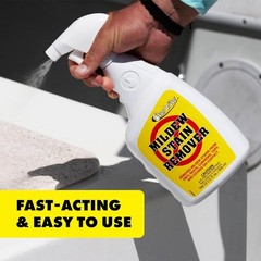 Professional-Grade Mildew & Mold Stain Remover + Cleaner – Instant Contact St…