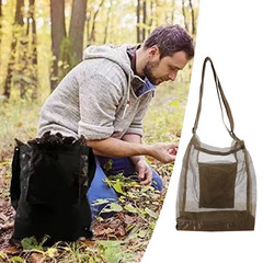 Multipurpose Picking Bag Large Capacity Foldable Mushroom Mesh Bag Outdoor Campi