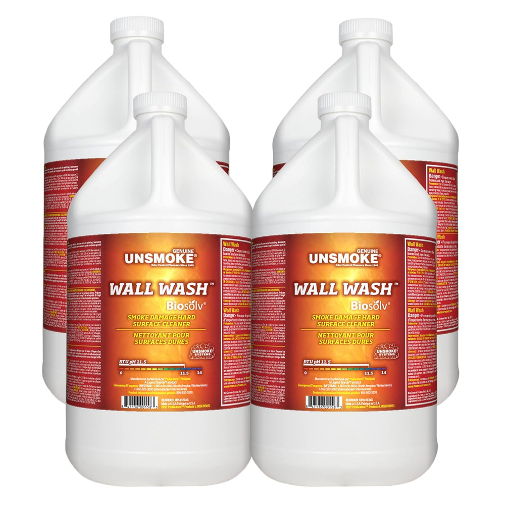 Wall Wash with Biosolv Multipurpose Degreaser for Walls and Smoke Damage Hard Su