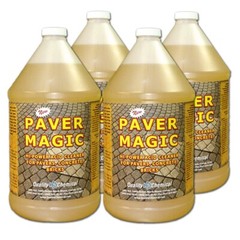 Paver Magic / High Power Concrete, Brick and Paver Cleaner / 4 Gallon Case