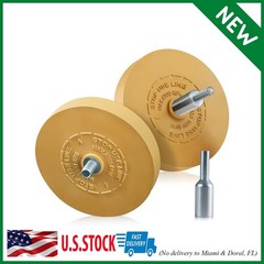 2 Pack Decal Remover Eraser Wheel Rubber Eraser Wheel for Drill Removes Car Stri