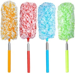 4 Pcs, [Microfiber] Hand [Duster] [Washable] Microfibre Cleaning Tool Extendable