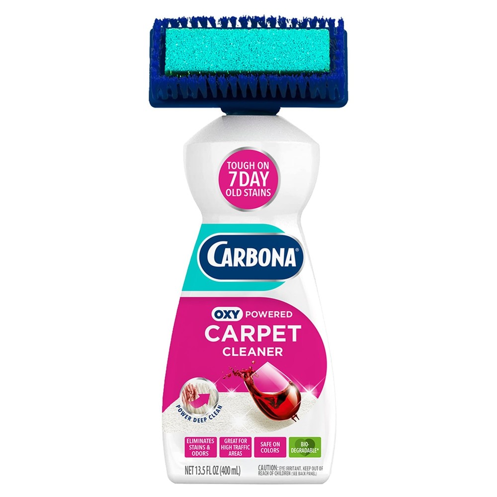 2-in-1 Oxy-Powered Carpet Cleaner (13.5 Fl Oz), Spot Cleaner with Dual Sponge…