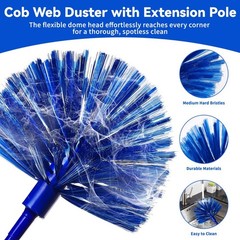 7-in-1 Cleaning Duster Kit with Extension Pole, Ceiling Fan & Cobweb Cleaner, Mi