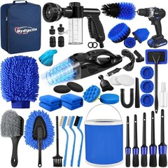 Qydipclin 45Pcs Car Detailing Kit, Car Detailing Brush Set, Car Wash Cleaning