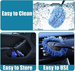 1 PC Super Soft Microfiber Car Duster Brush, Auto Dashboard Exterior & Inter…