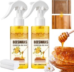 Natural Beeswax Polish Spray, Wood Furniture & Floor Cleaning Care